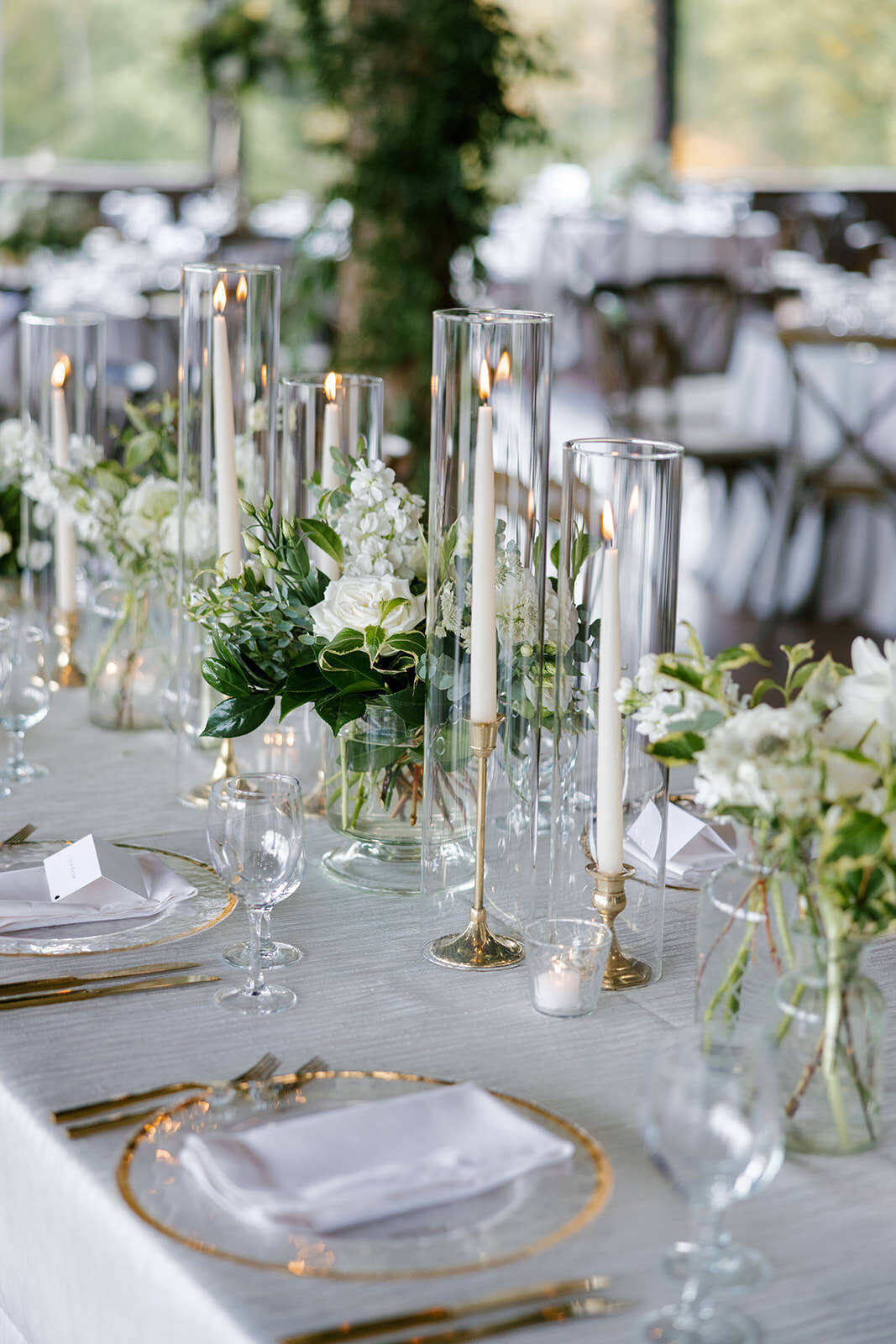wedding reception dinner table