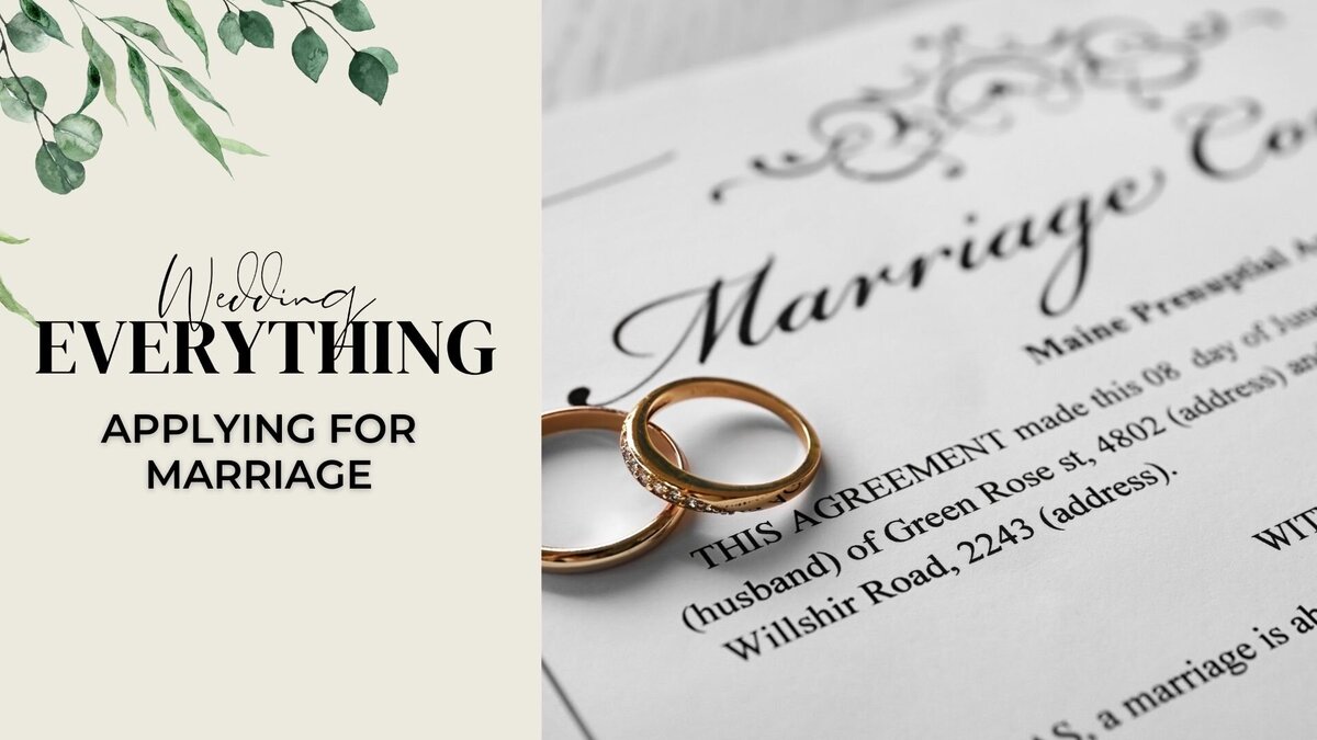 45. Applying For Your Marriage License