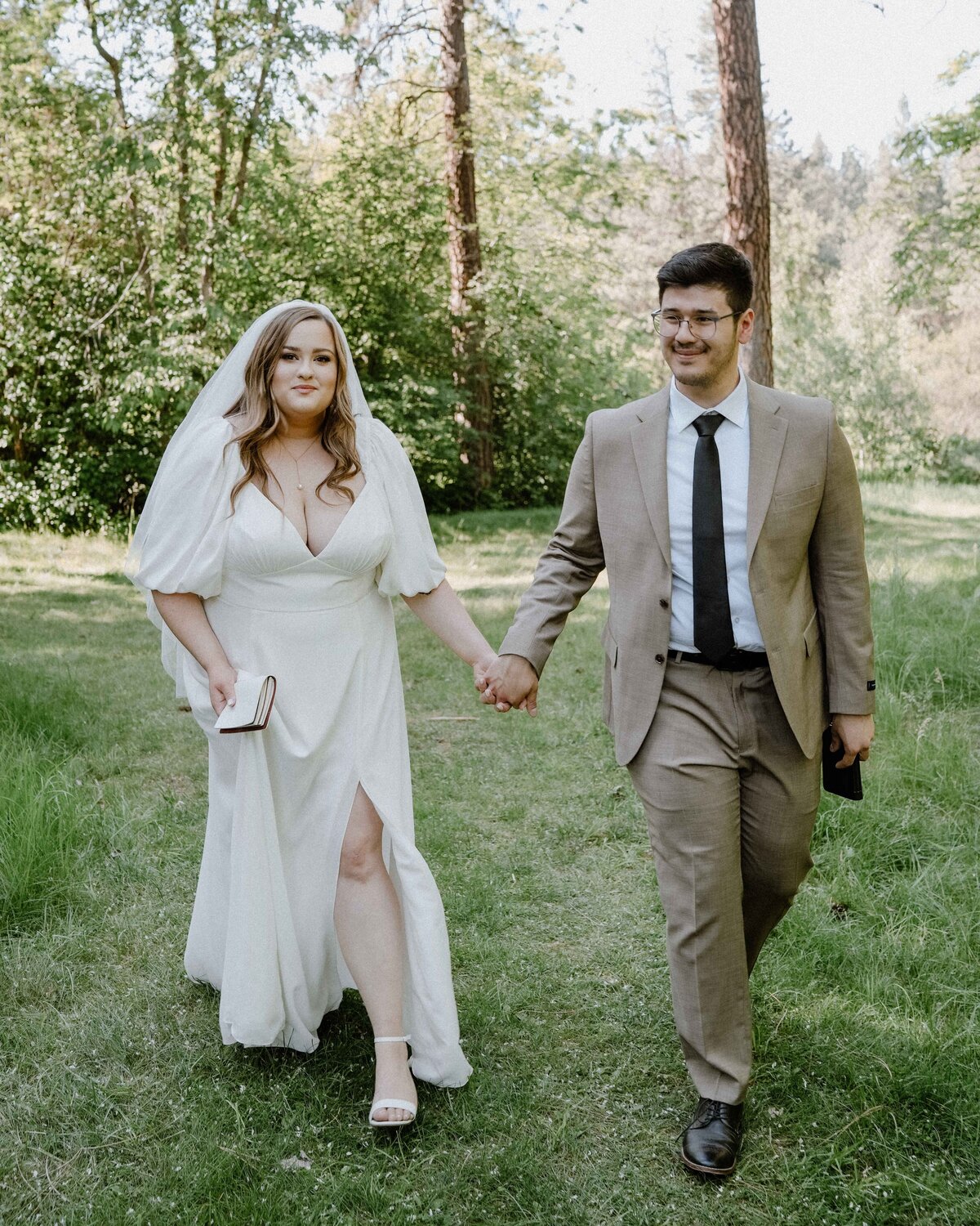 An intimate outdoor wedding and elopement in Spokane, Washington, surrounded by breathtaking scenery and natural beauty.