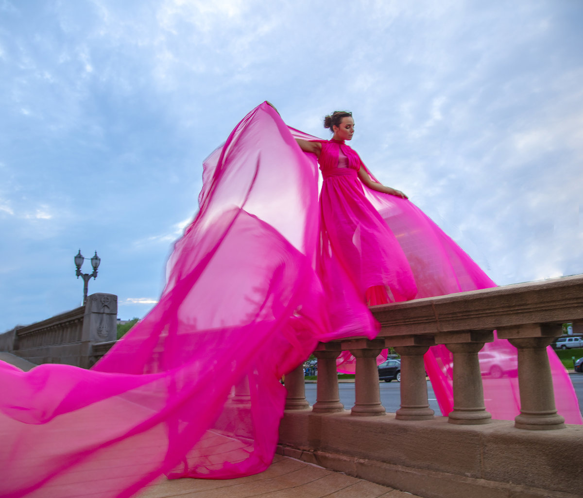 pink dress