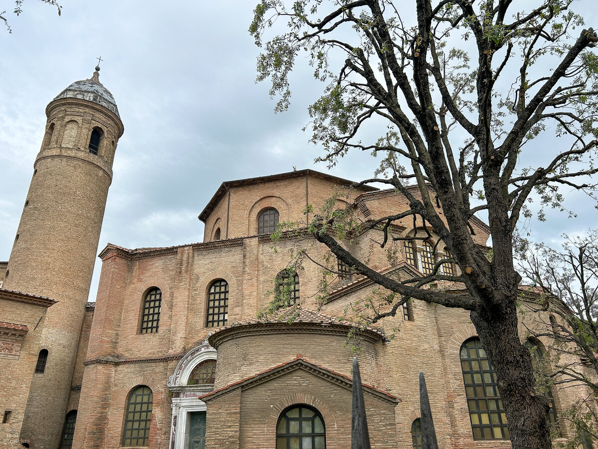 Exterior of Basilica di San Vitale in Ravenna, Italy