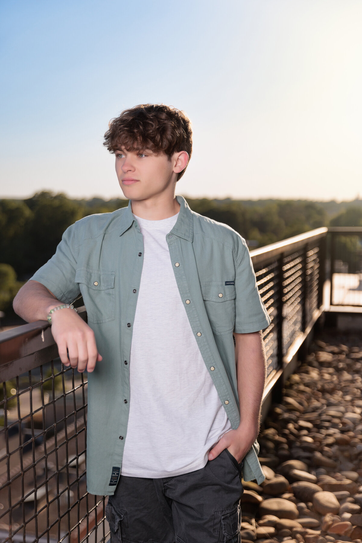 Holly Springs High School Senior on the top of the Dillon.