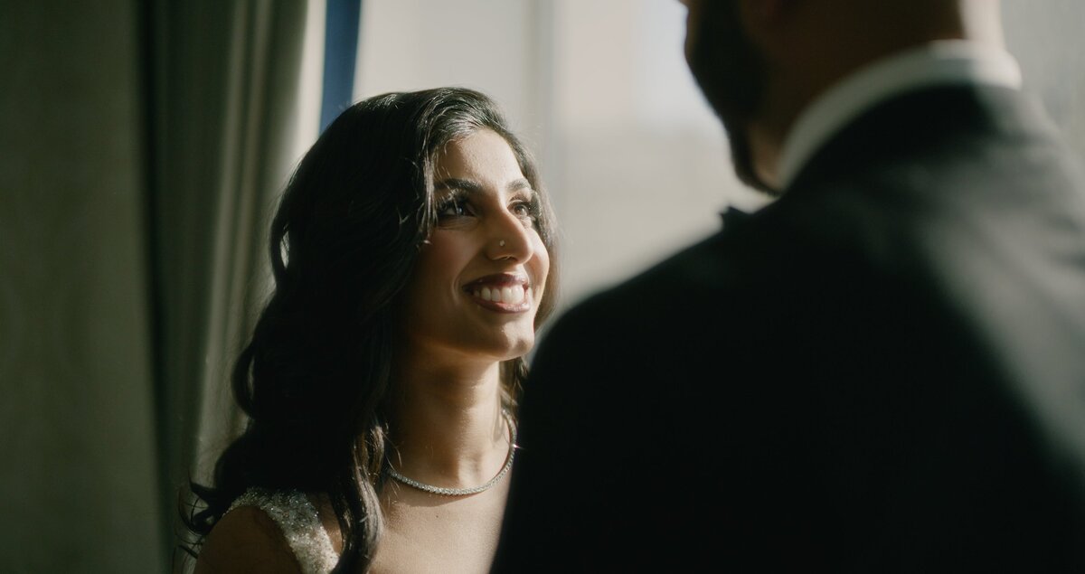 Indian wedding couple in San Francisco
