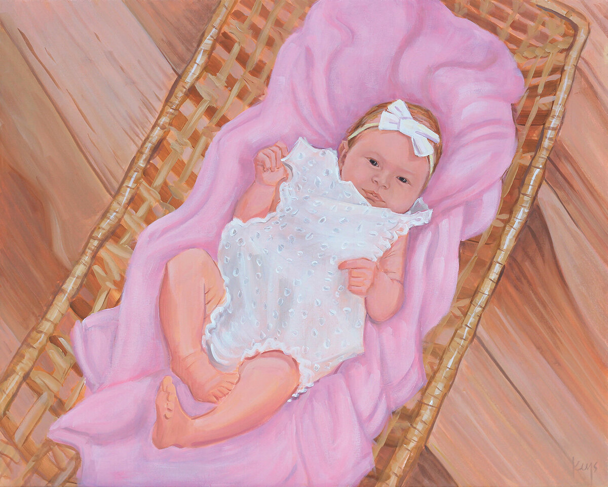 Ellary Baby Painting from Photos