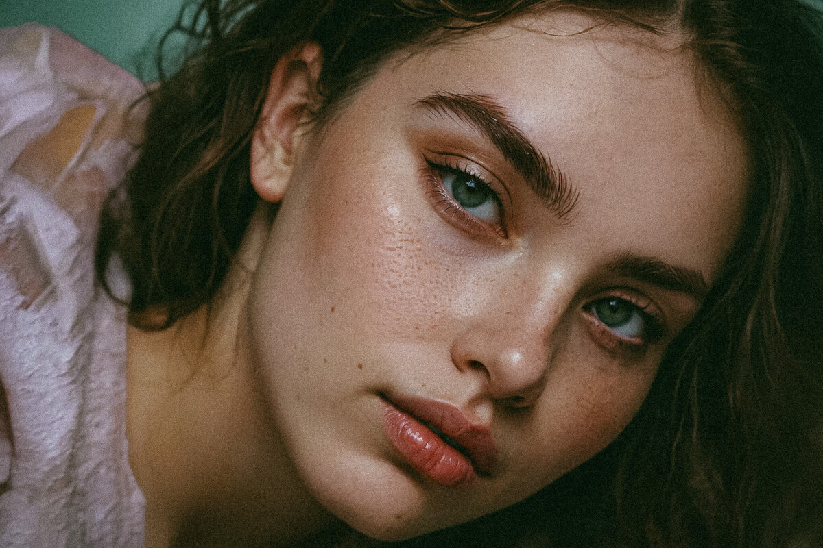 Close-up Portrait of a Human Face-2