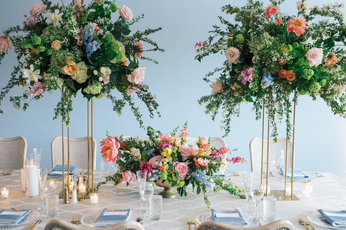 colorful spring wedding flowers