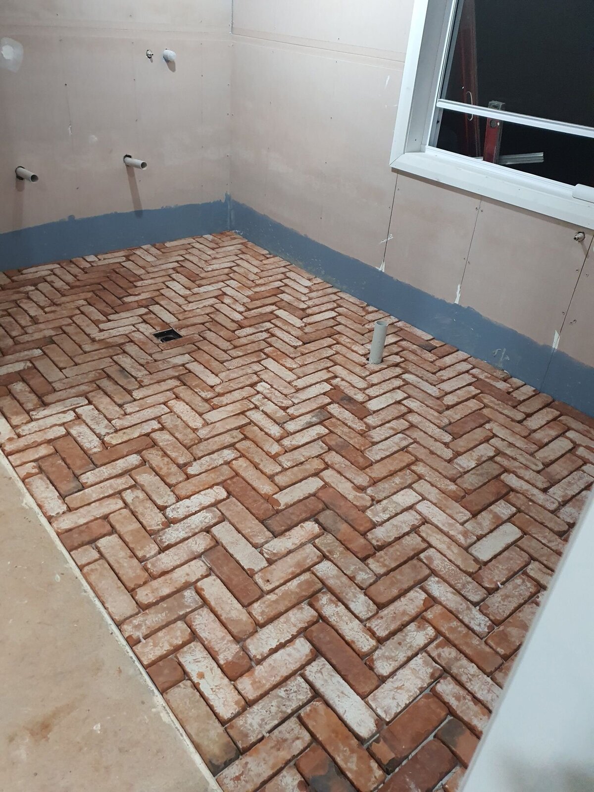 Elephant Brick and Co bathroom floor
