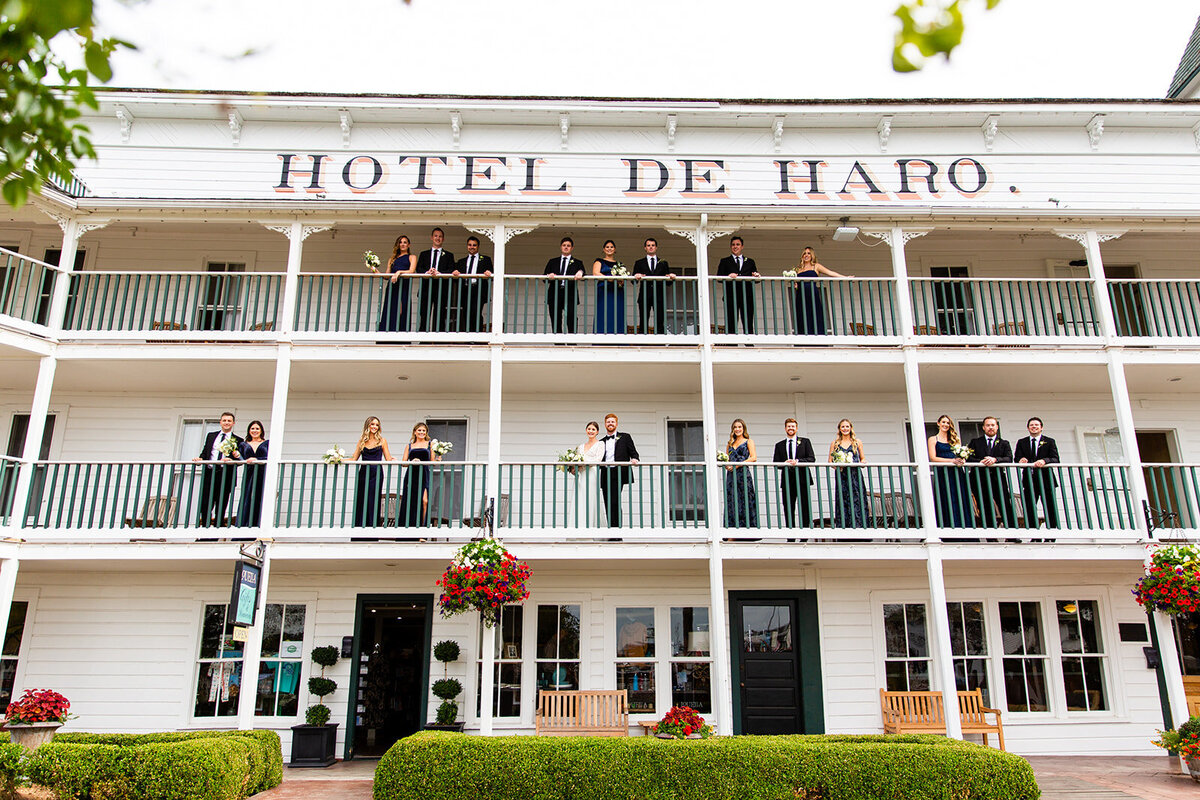 Wedding Party Portrait at Roche Harbor Resort