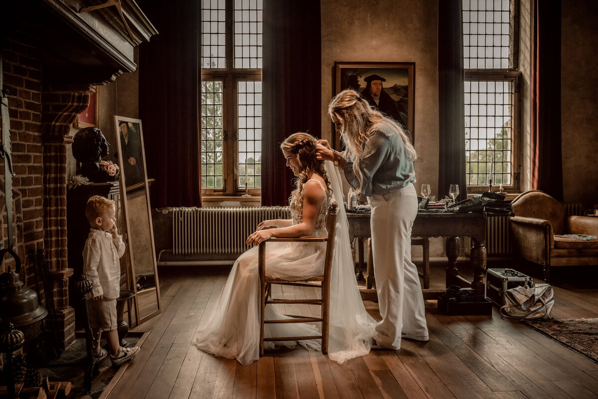 bruidsfotografie kasteel Dussen