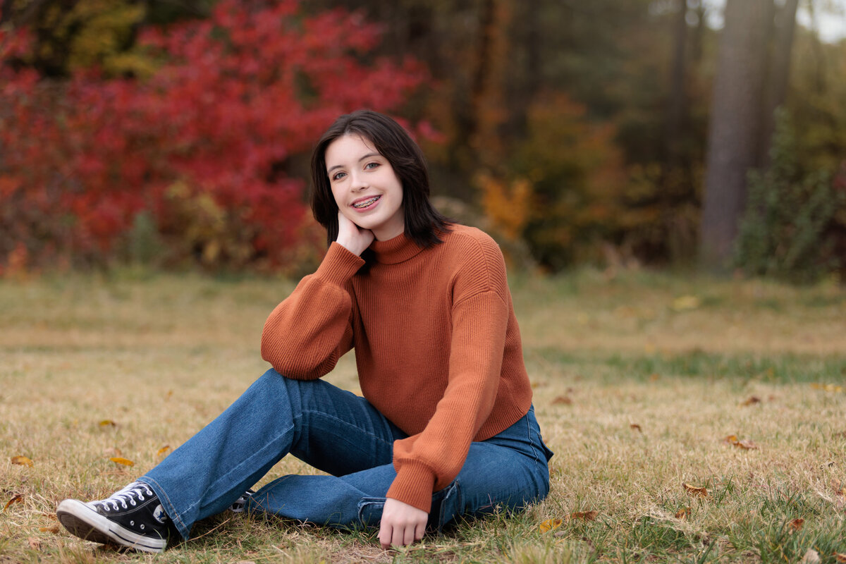 Fall Portraits at the Art Museum in Raleigh, NC.