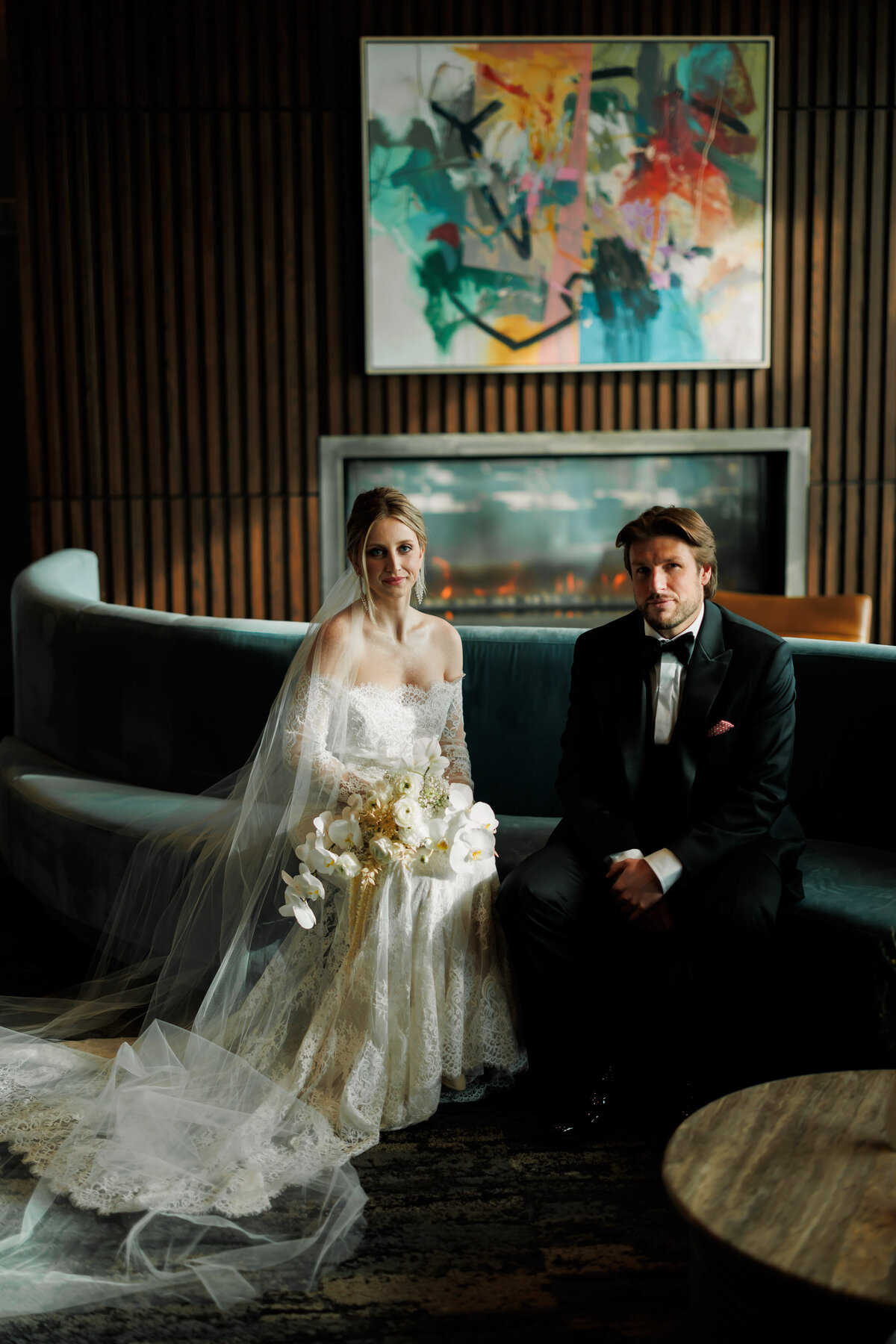 bold color block wedding gather at deer district milwaukee -20
