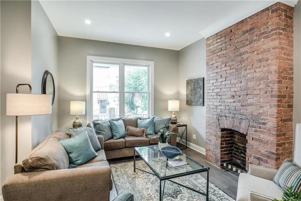 Professionally staged living room designed to maximize home value and buyer appeal