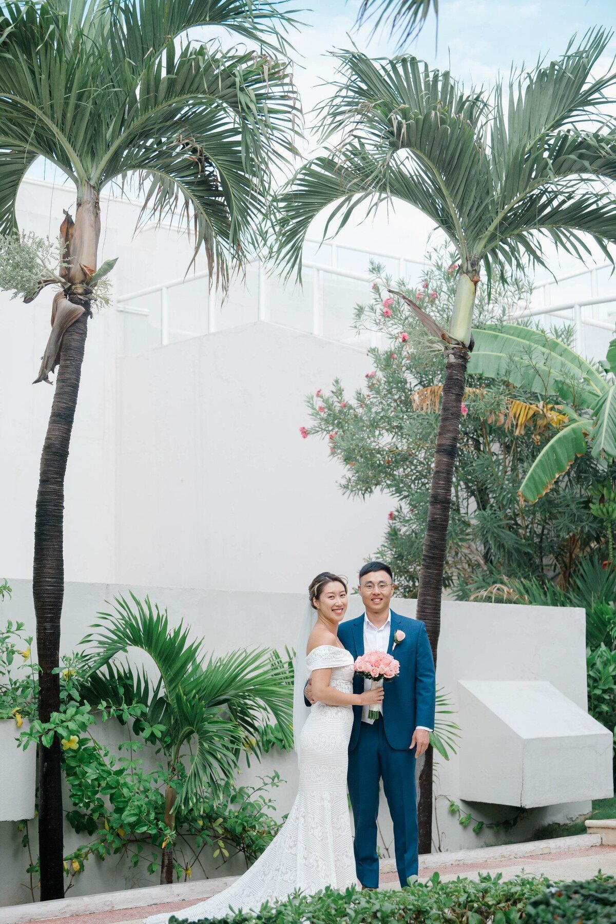 a couple at the Wyndham Alltra Cancun