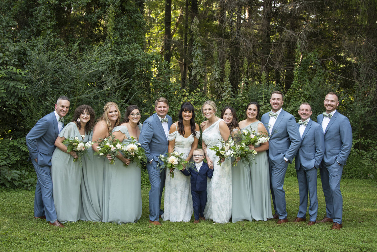 Wedding party photo