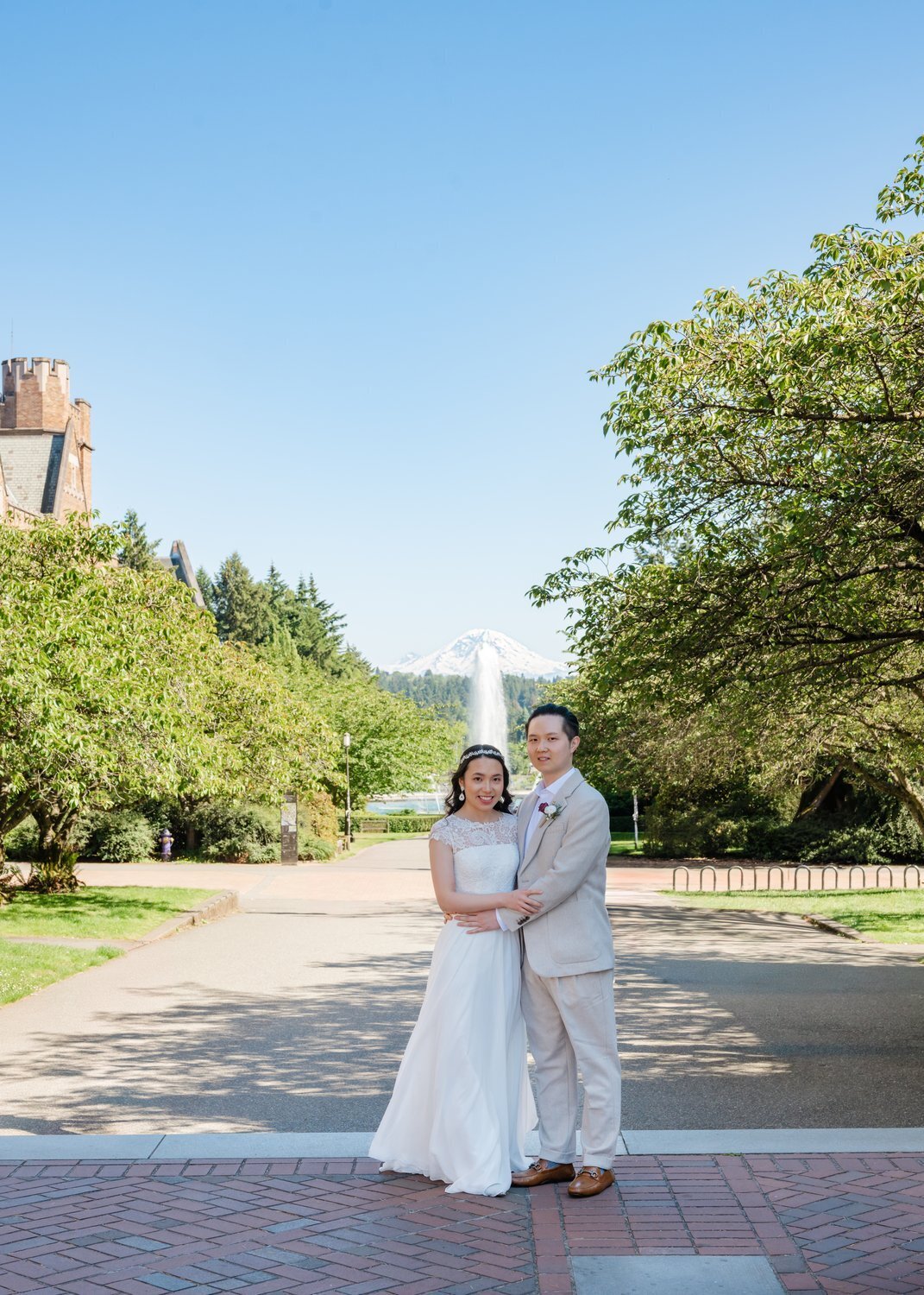 wedding couple university of washington