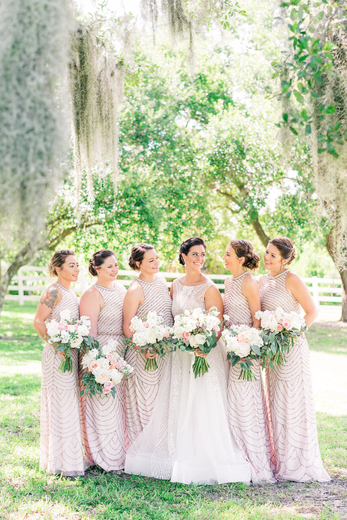 Carlin & Peter Up the Creek Farms Wedding Bridesmaids | Lisa Marshall Photography