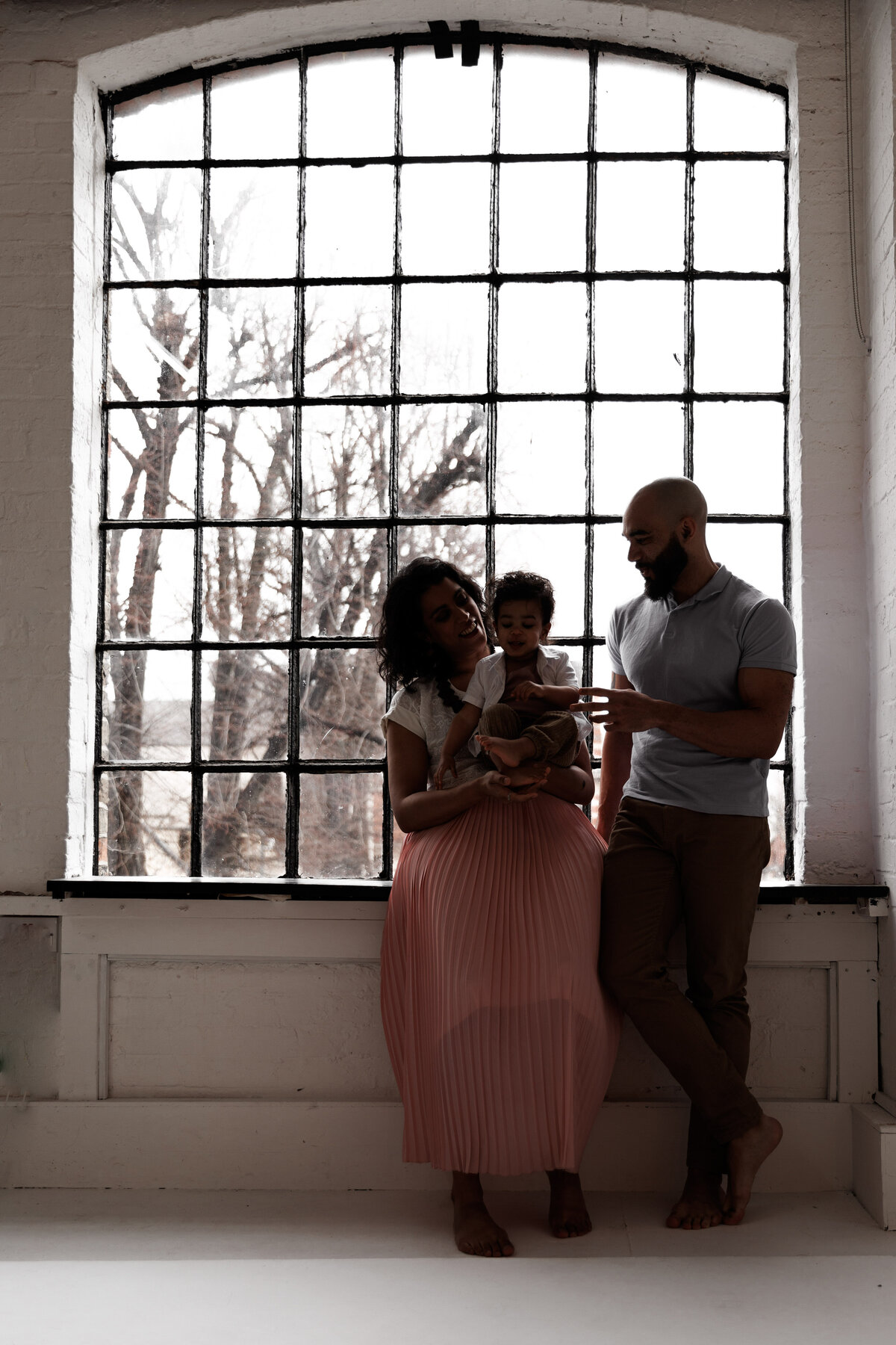 Family Photoshoot in a London Studio in Hackney