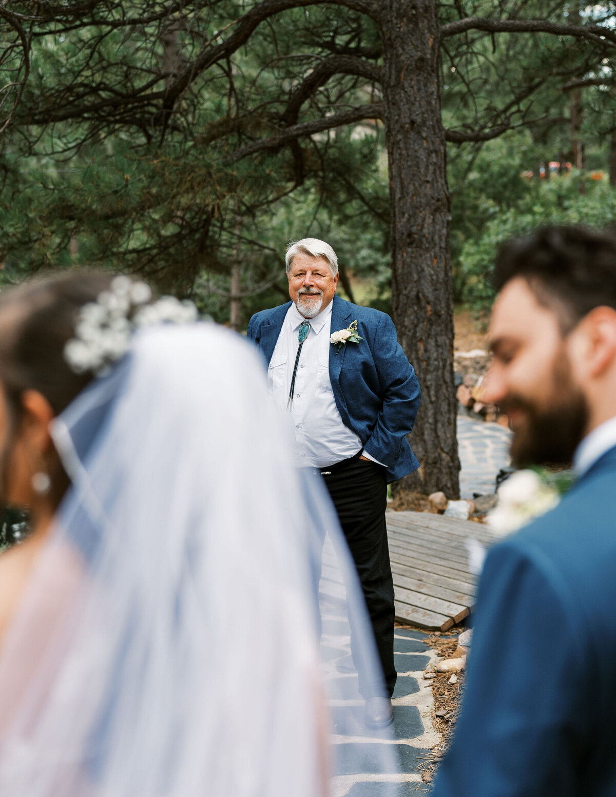 dad sees daughter in wedding gown for the first time