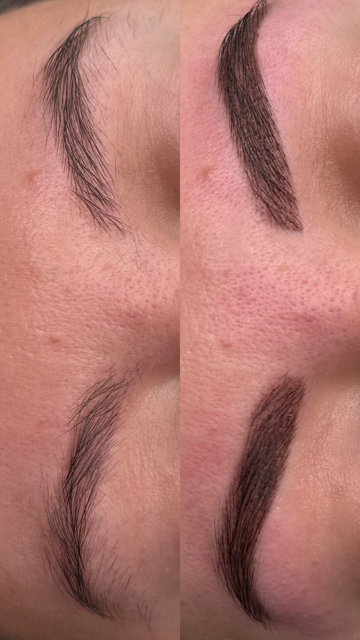 brow tinting and wax