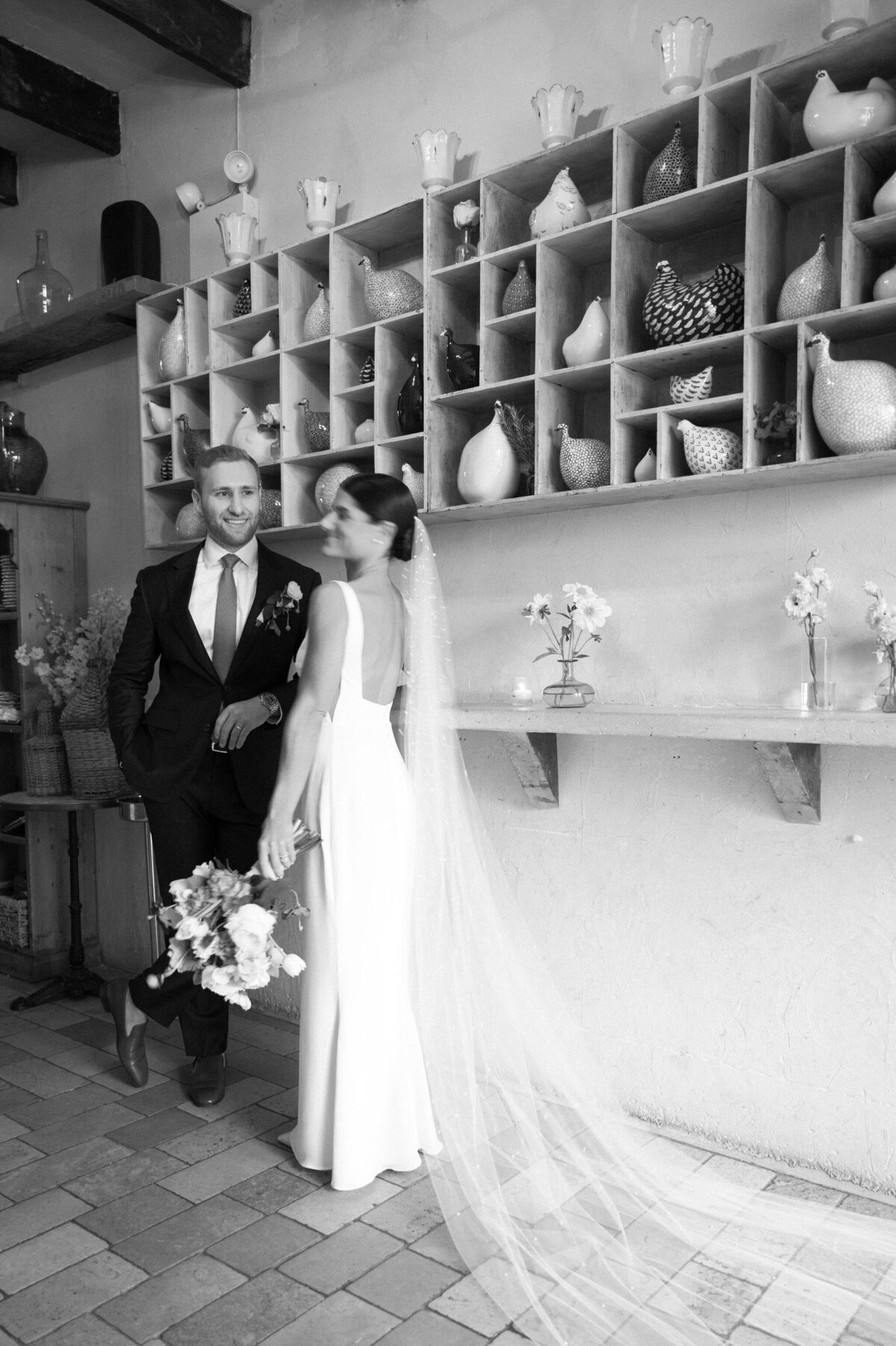 Bride and Groom Portrait by Lisa Blanche Photography