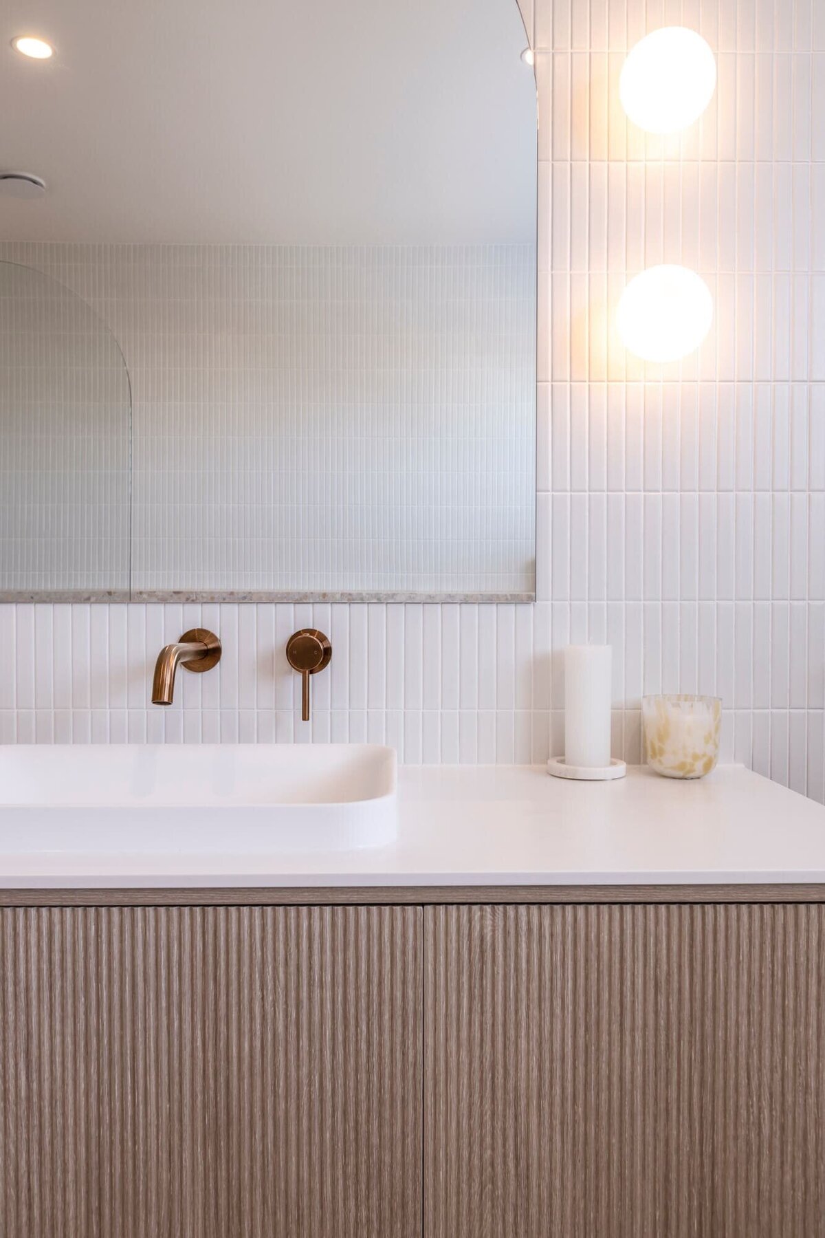 Modern Bathroom with timber units