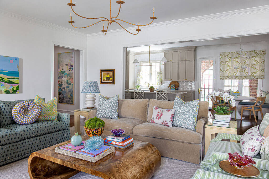 oyster creek studios university park colorful living room
