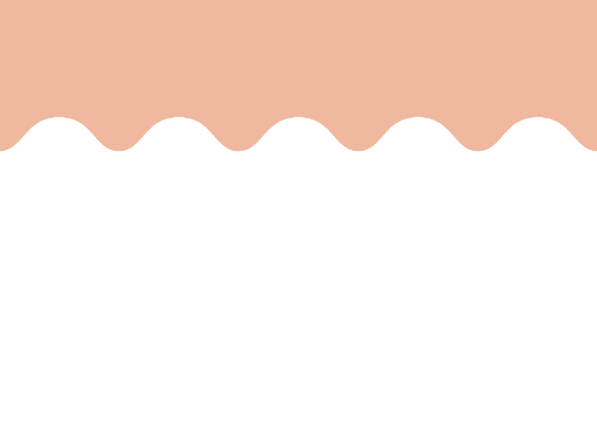 Pink scallop website design element