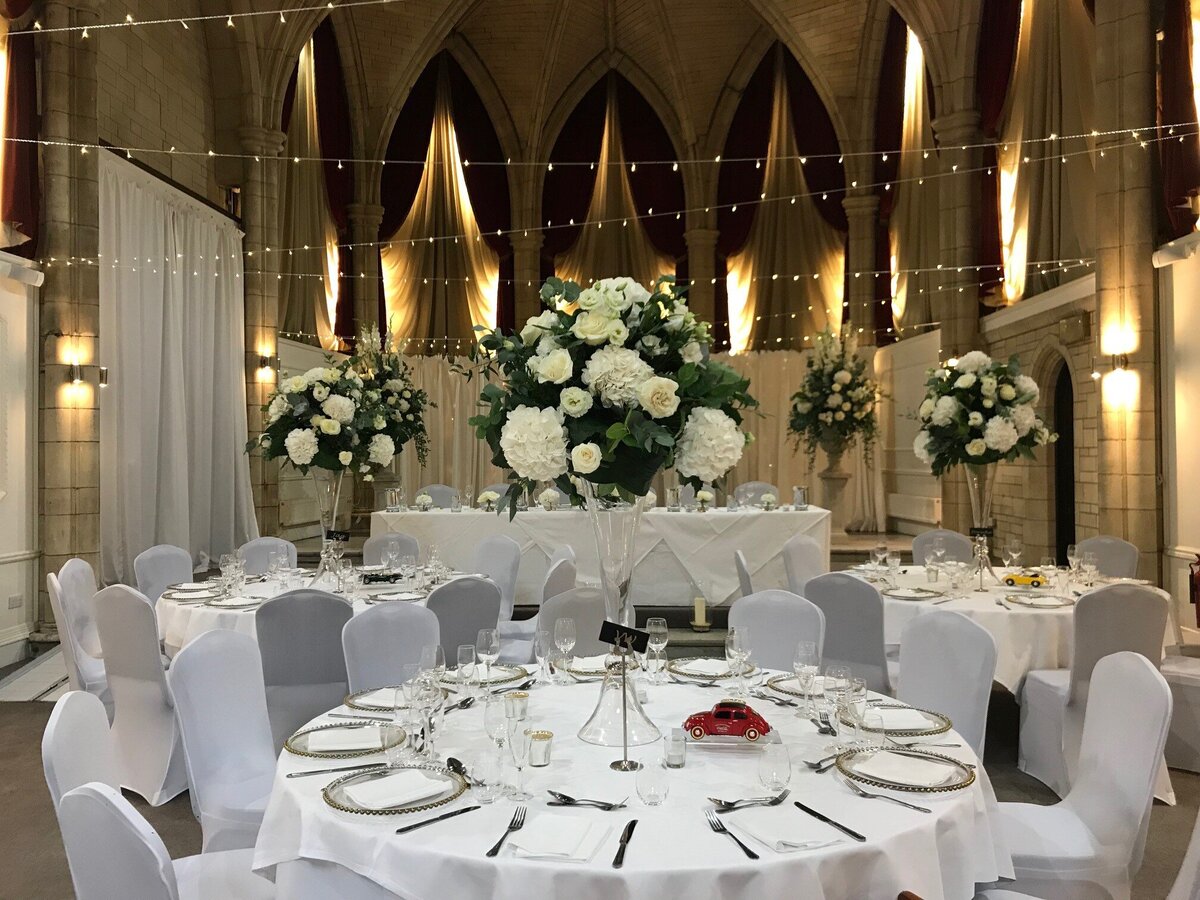 Table set up for Alverton Hotel 