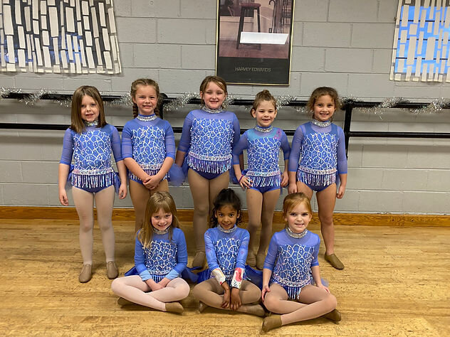 our 1st graders got their jazz costumes