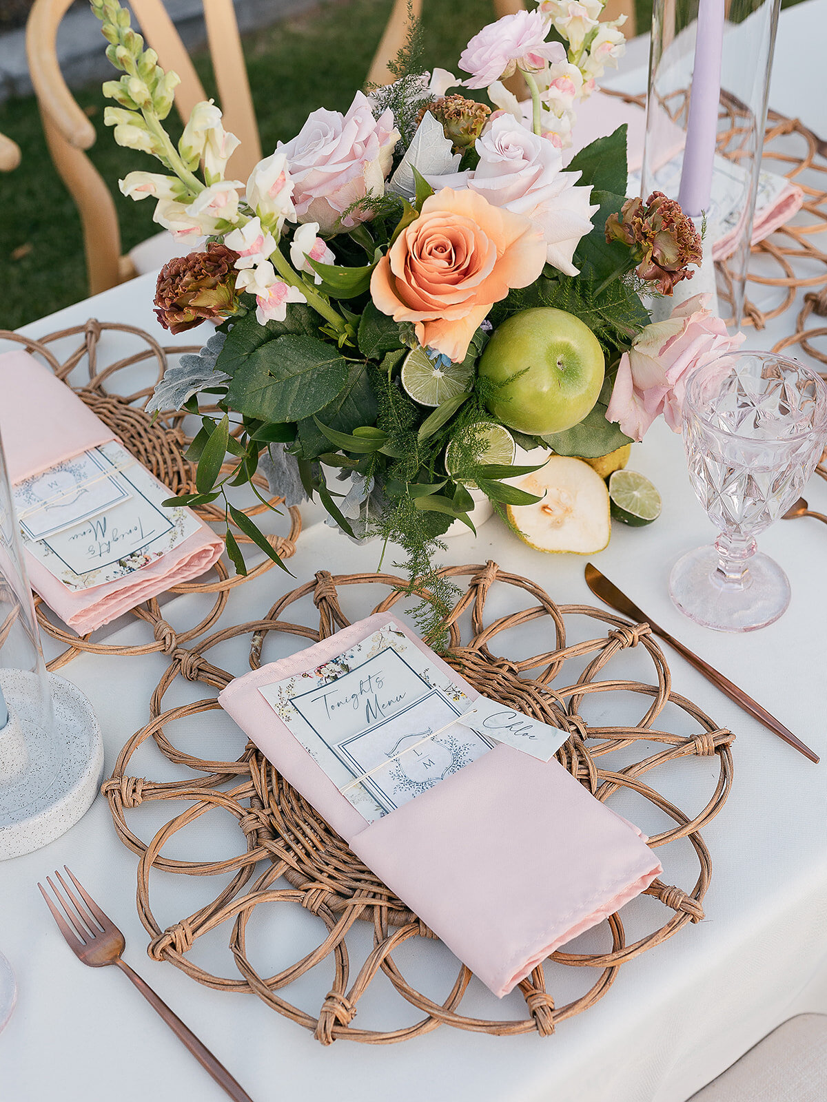 wedding reception table decor arizona 6