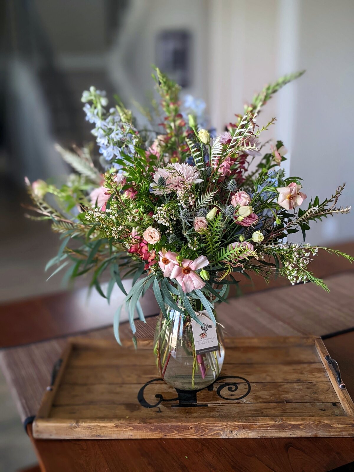 easter 2 flower arrangement vase