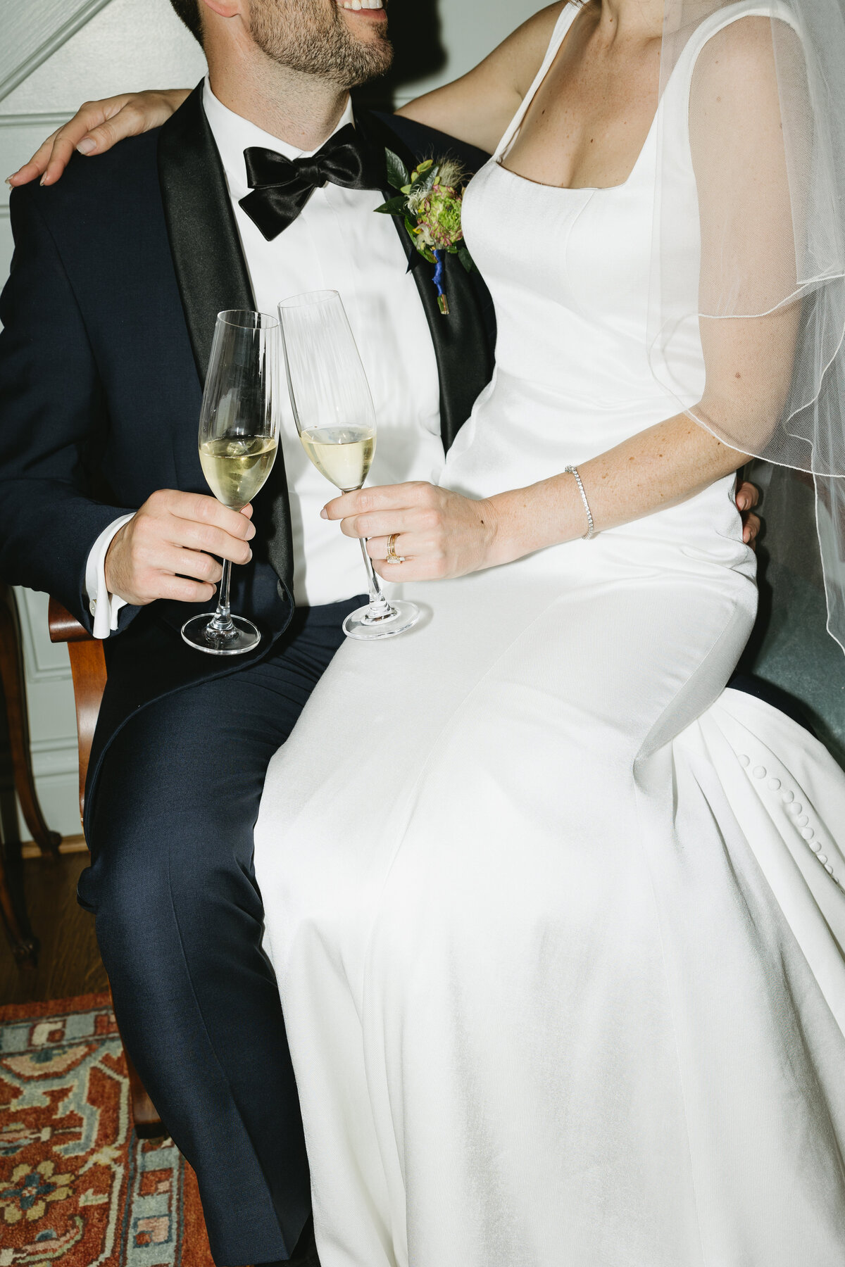 Bride and groom’s first look on wedding day, an emotional moment captured by Ryann B Photography in Indiana