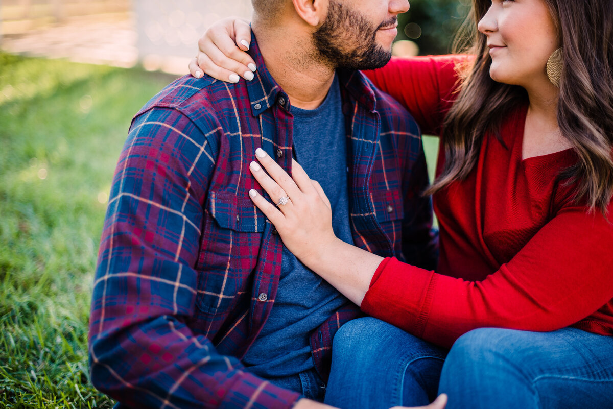 Jessica and Cedrics engagement session at Bodock farms in Burkesville Kentucky