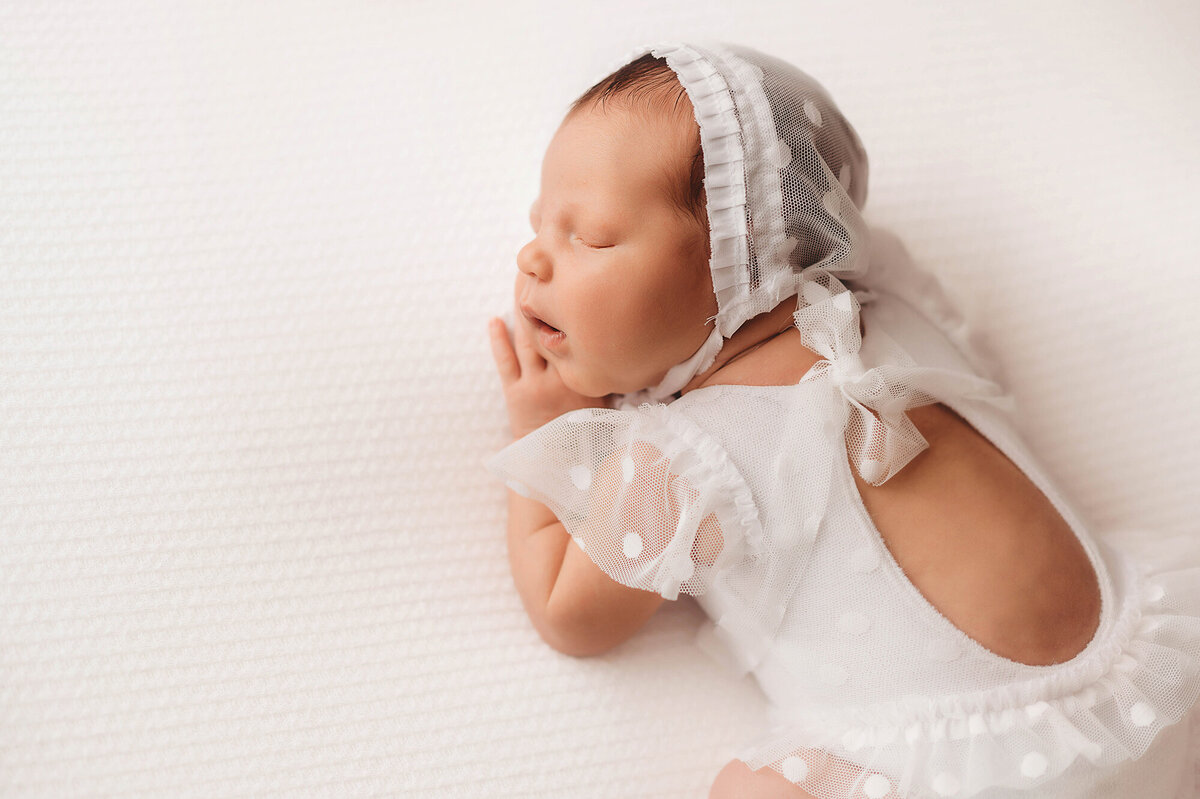 Newborn posed for Baby Photos in Charleston, SC.