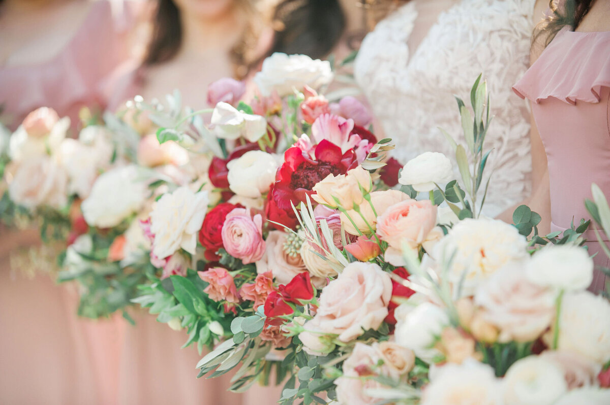 Bridal party bouquet detail | Bella Fleur