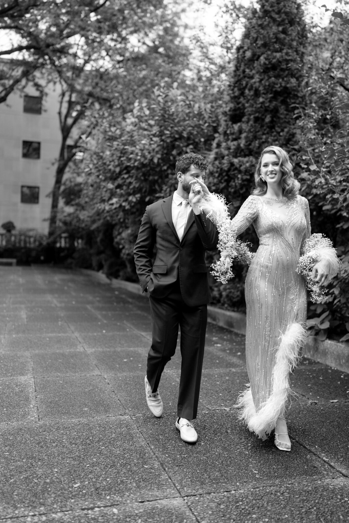 Berlez-Aspen-Avenue-Chicago-Wedding-Photographer-Glam-Atelier-Clair-De-Lune-Vintage-Bob-Mackie-Sheer-Beaded-Gown-Luxury-Engagement-Art-Institute-of-Chicago-South-Garden-24