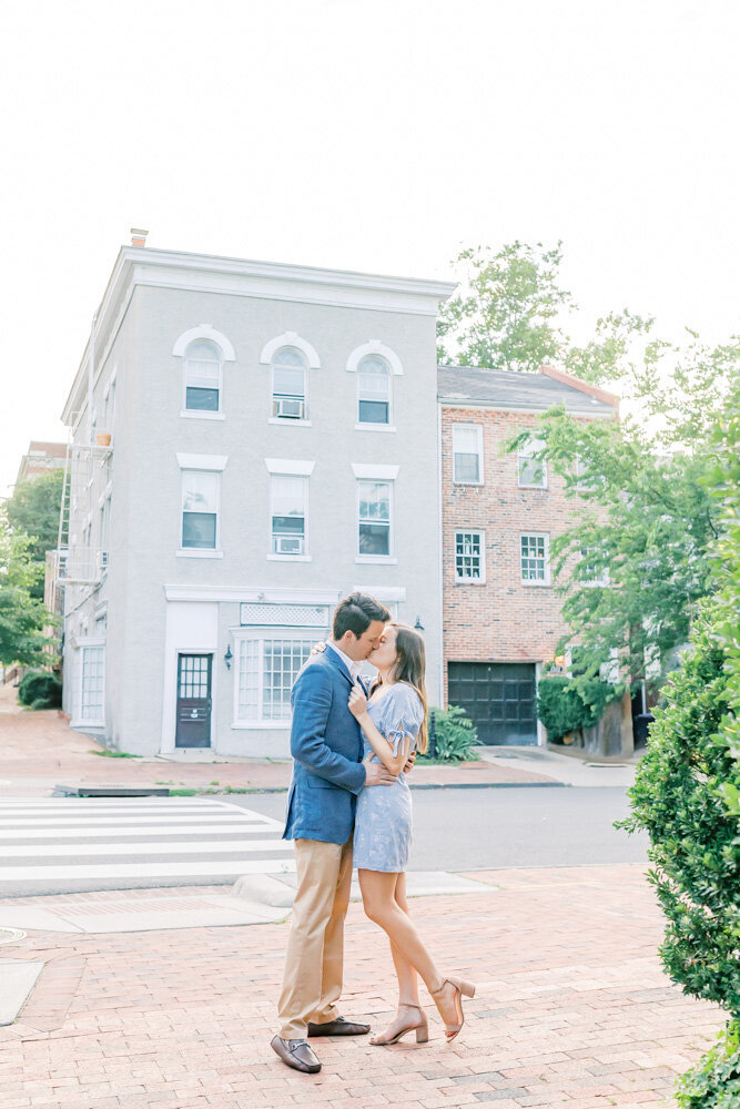 ENP - Historic Downtown Engagement Session and floral engagement outfit inspiration - Atlanta Wedding Photographer - Light and Airy Film Wedding Photographers in GA-19