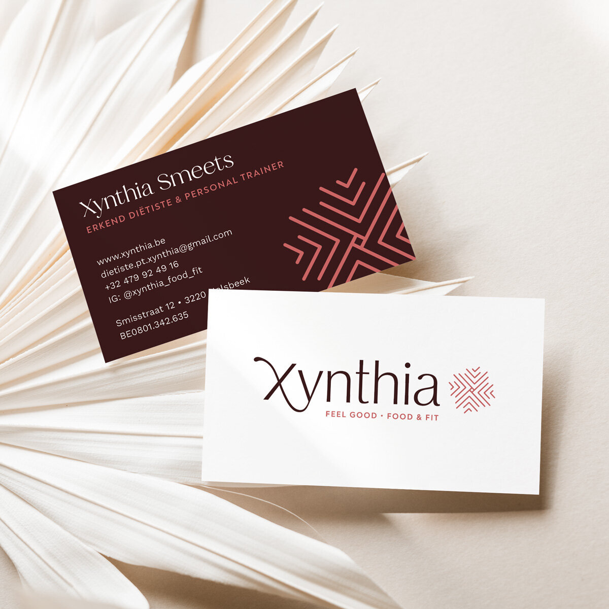 business card design for xynthia