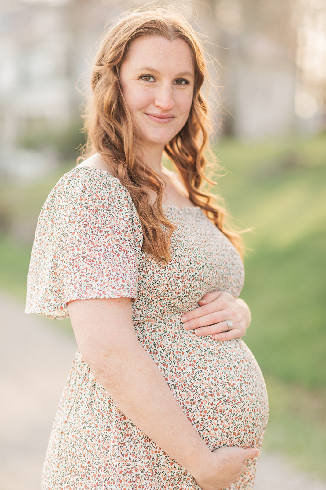 Emotional maternity photography near Blue Ridge Parkway