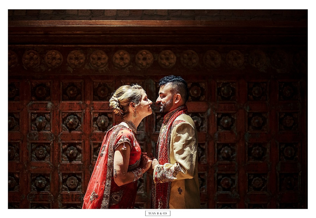 Indian wedding couple