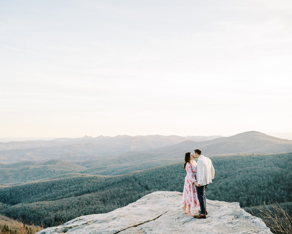 The Fourniers | Grandfather Mountain Engagement-87