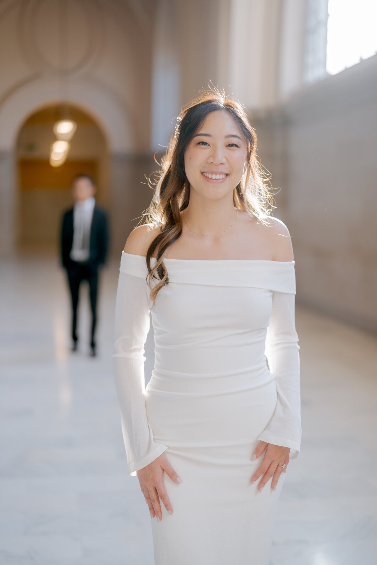 Couple at San Francisco City Hall