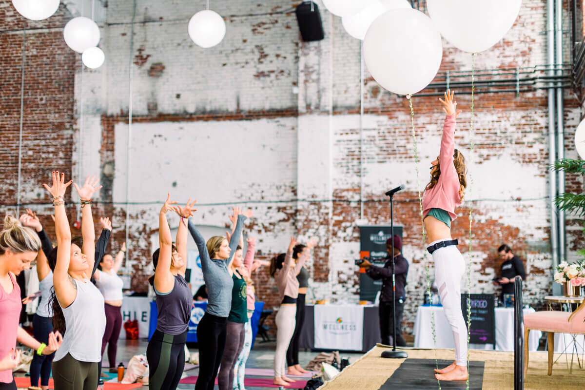 wellness events in maine - yoga at be well fest