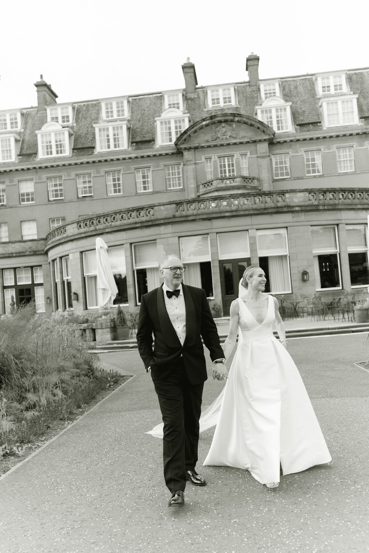 Editorial wedding photography at Gleneagles. Image by luxury wedding photographer Scotland, Jill Cherry Porter.
