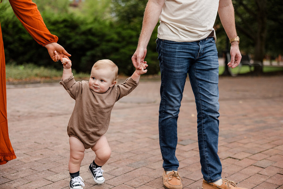 Fall session for a baby first birthday in the Finger Lakes