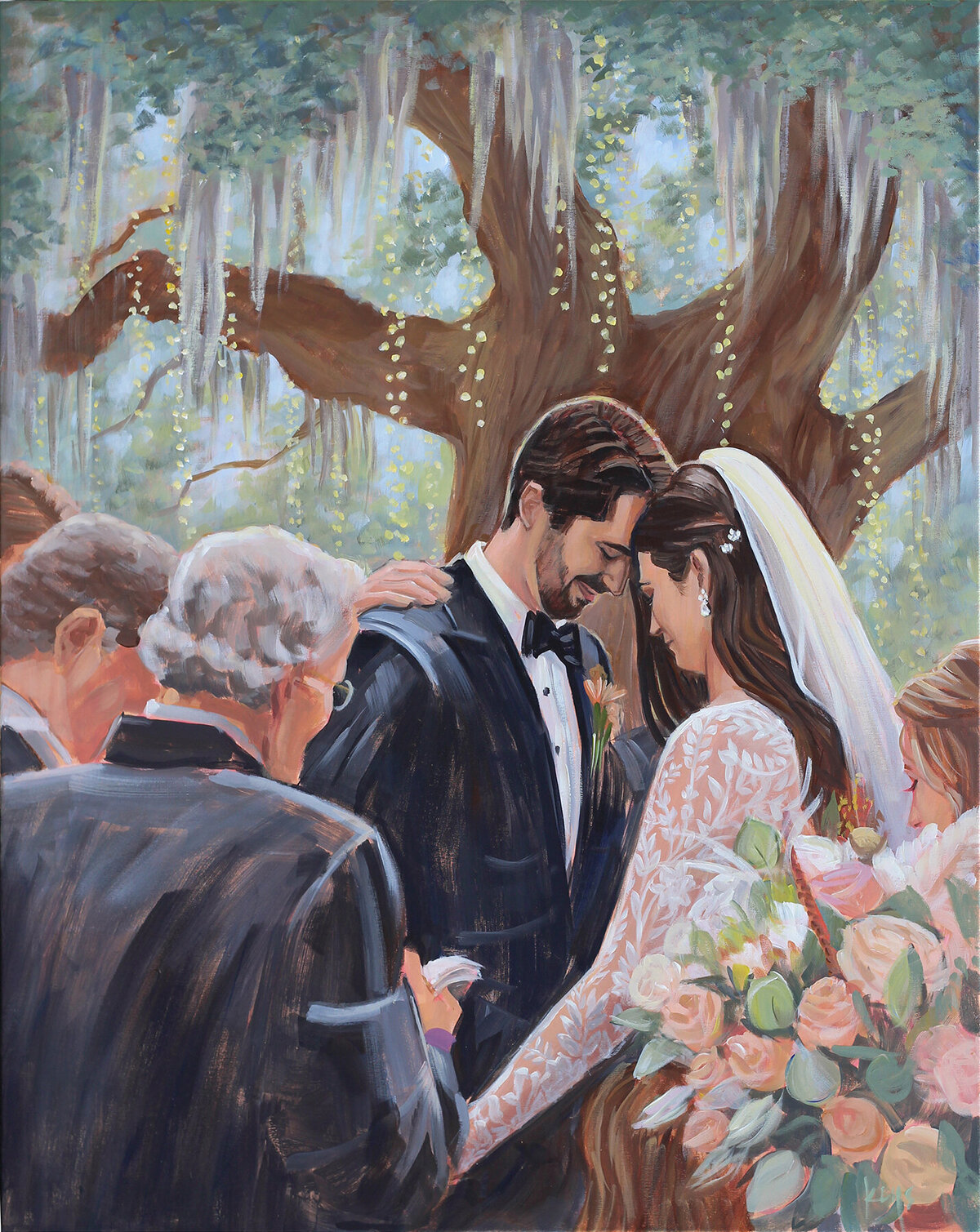 Wedding Painting Commissions by Ben Keys | Butch Williams, Commission from Photos, WEB