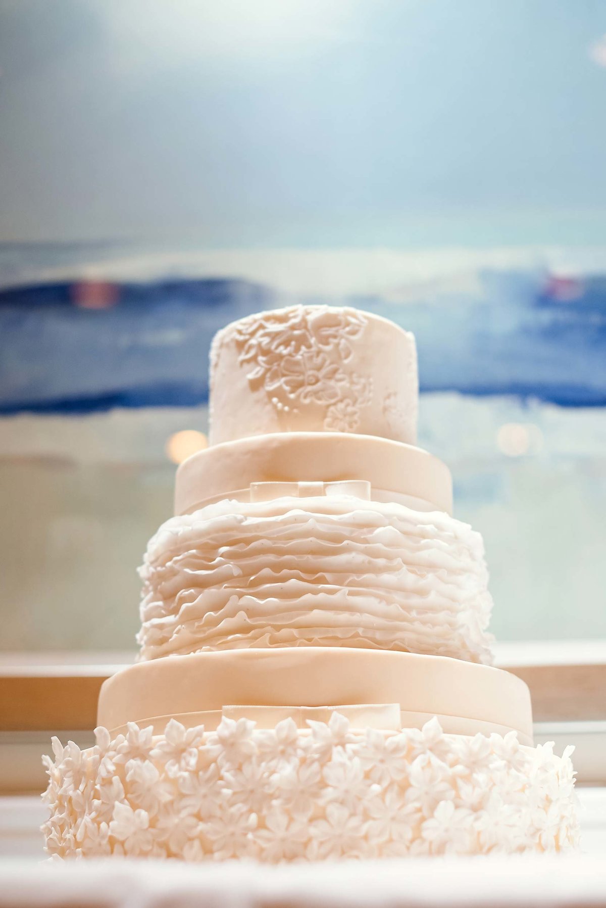 Wedding cake at Head of the Bay Club