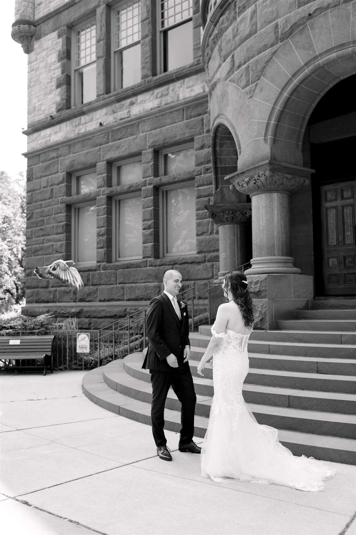 Luna Restaurant Wedding First Look (2)