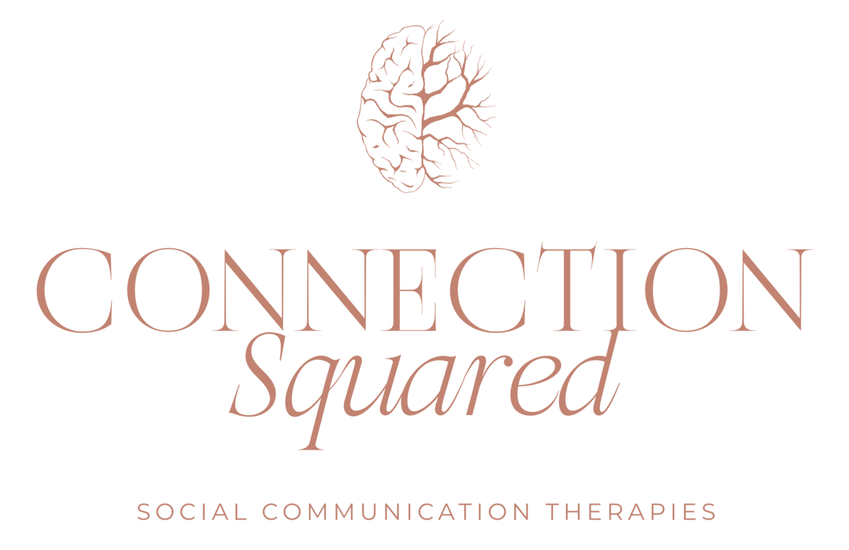 Connection Squared - Main Logo & Tagline - Terracotta
