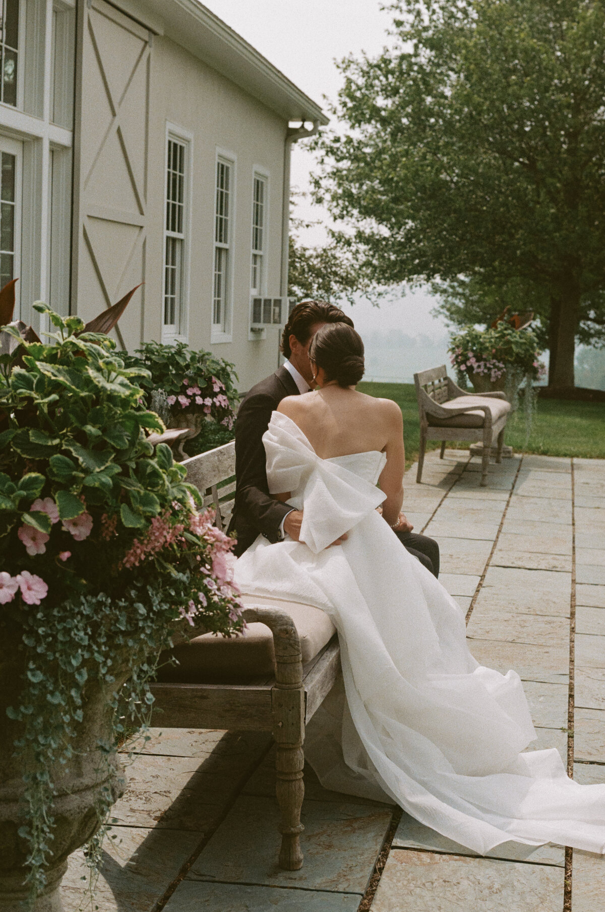 Sophisticated editorial wedding portrait capturing fashion forward photography at Connecticut's premier luxury destination venue. Lauren Alatriste creates magazine-worthy wedding imagery that balances high-end editorial aesthetics with authentic emotional depth.